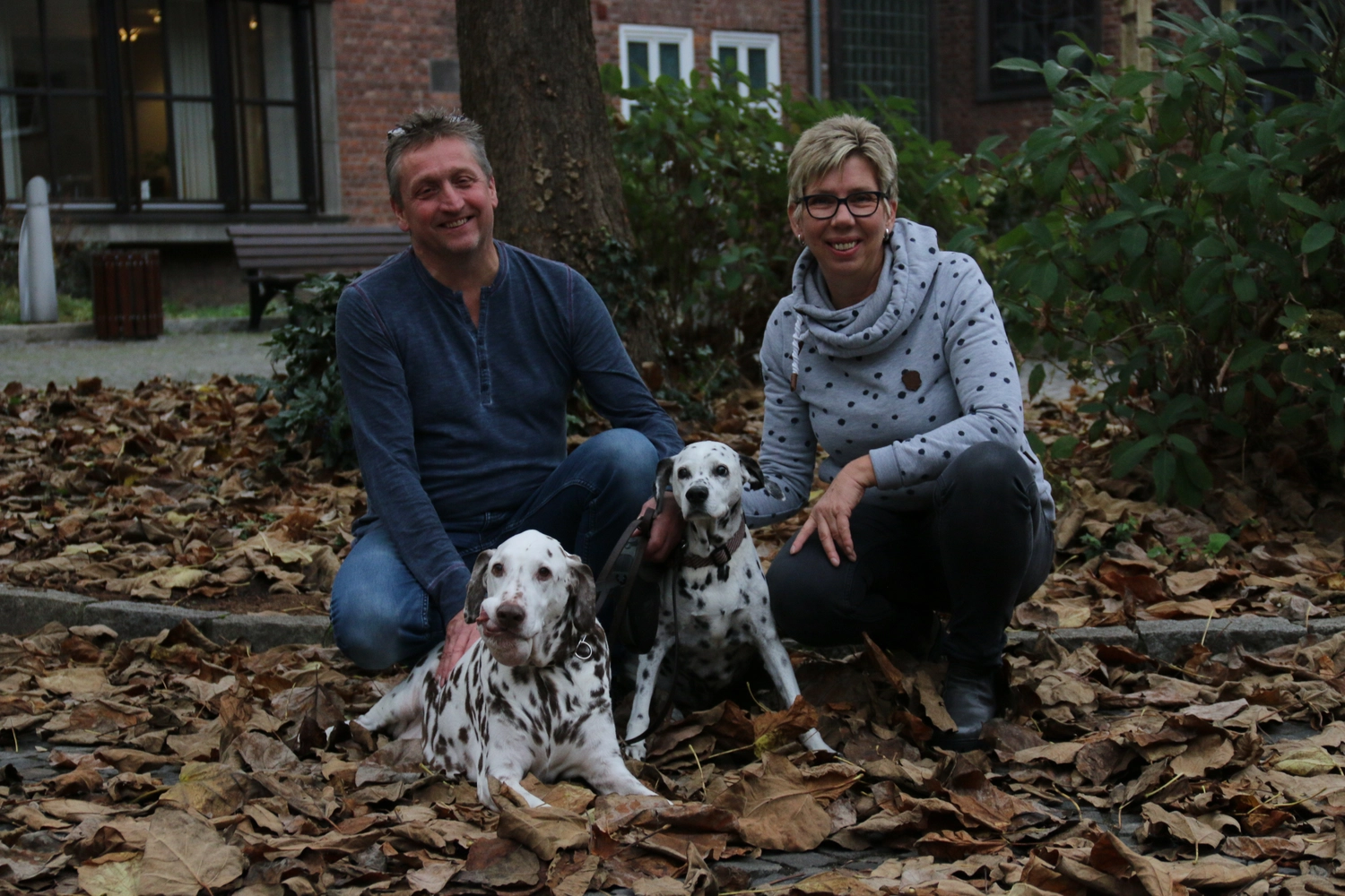 Dalmatinerzucht – Birgit Gosch mit Hunden