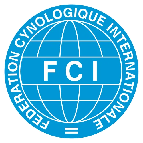 Dalmatiner – Zuchtstätte – Züchterplakette - FCi logo